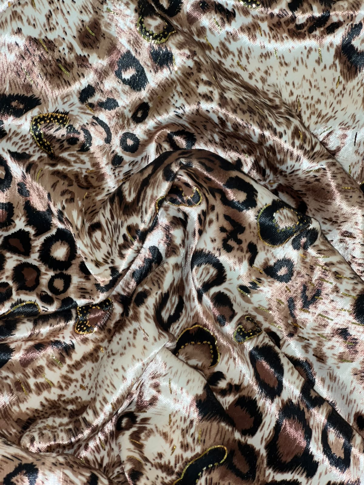 leopards print pure velvet shirt - Image 2