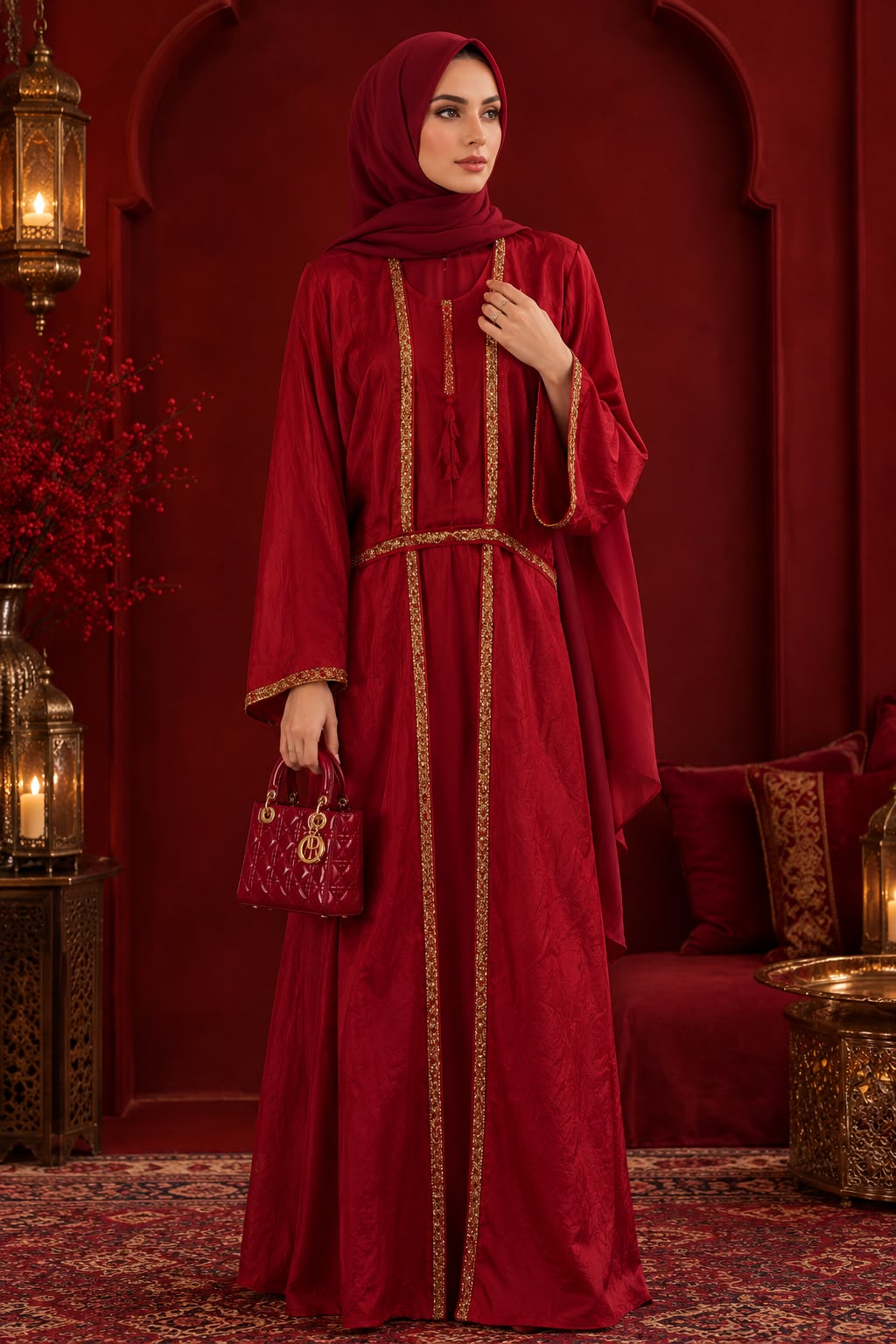 Lvory Bloom Abaya