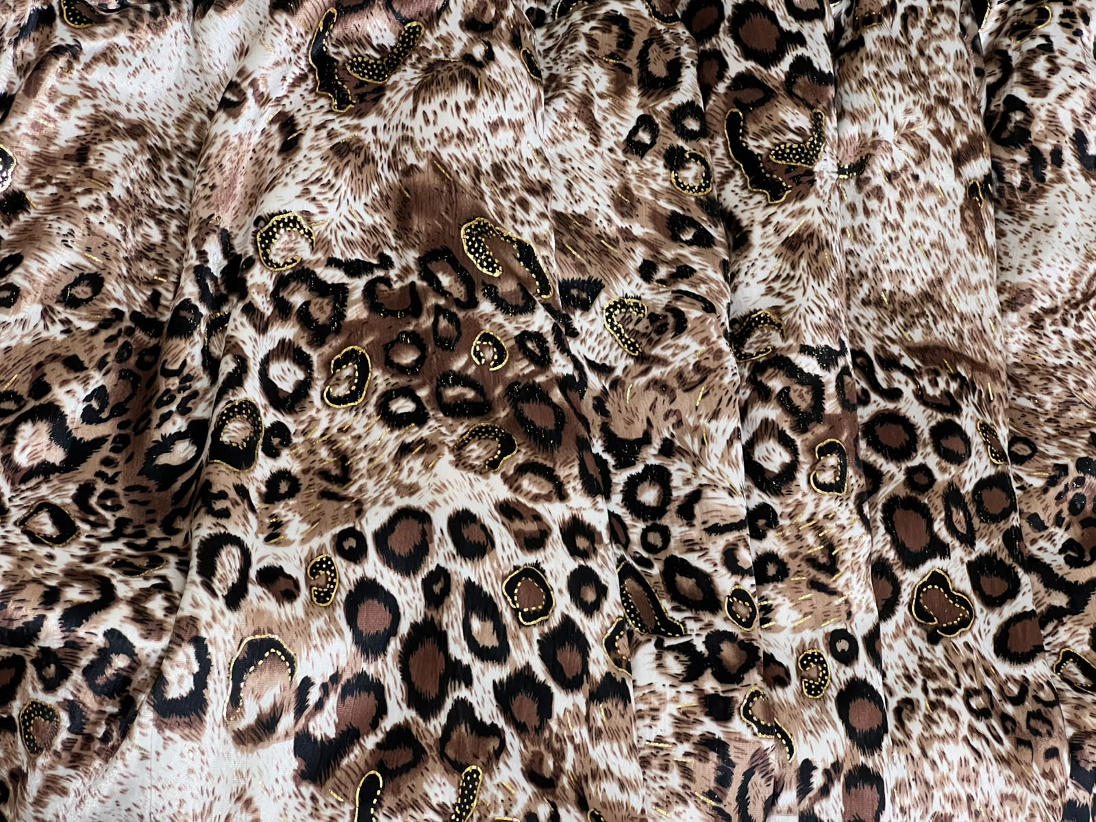 leopards print pure velvet shirt - Image 3